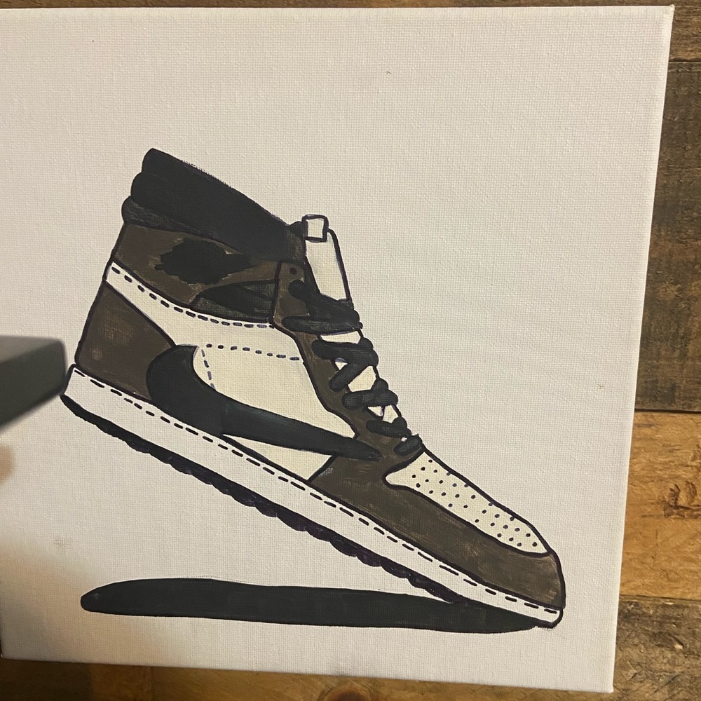 Travis Scott’s Jordan 1s painting